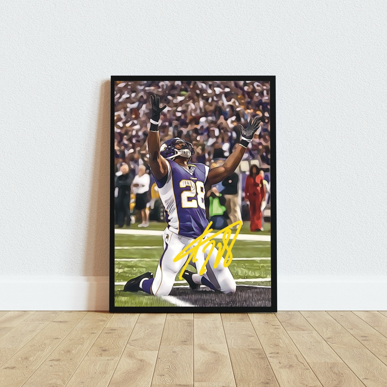 Adrian Peterson Minnesota Vikings Autografo Signature Series NFL SKOL