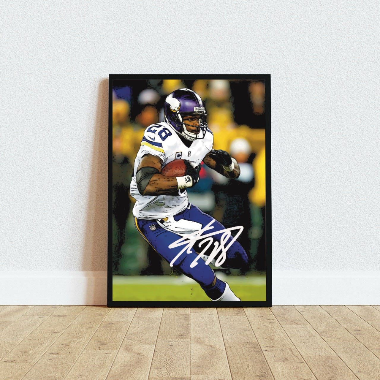 Adrian Peterson Minnesota Vikings Hall Of Fame Autografo Signature Series NFL SKOL