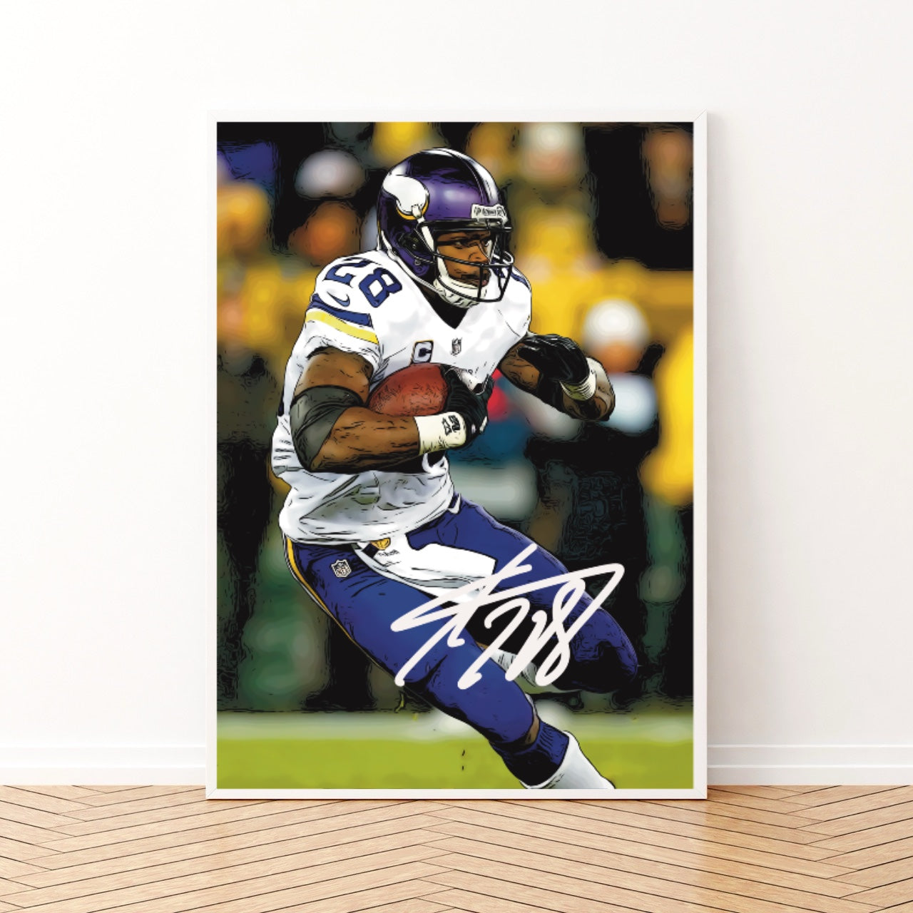 Adrian Peterson Minnesota Vikings Hall Of Fame Autografo Signature Series NFL SKOL