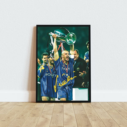 Gianluca Vialli JUVENTUS Champions League 1996 Autografo Signature Series