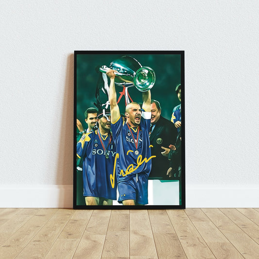 Gianluca Vialli JUVENTUS Champions League 1996 Autografo Signature Series