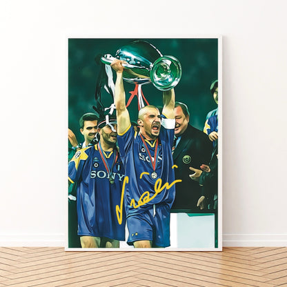 Gianluca Vialli JUVENTUS Champions League 1996 Autografo Signature Series