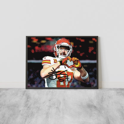 Travis Kelce Kansas City Chiefs Iconic Celebration Autografo Signature Series NFL SUPERBOWL