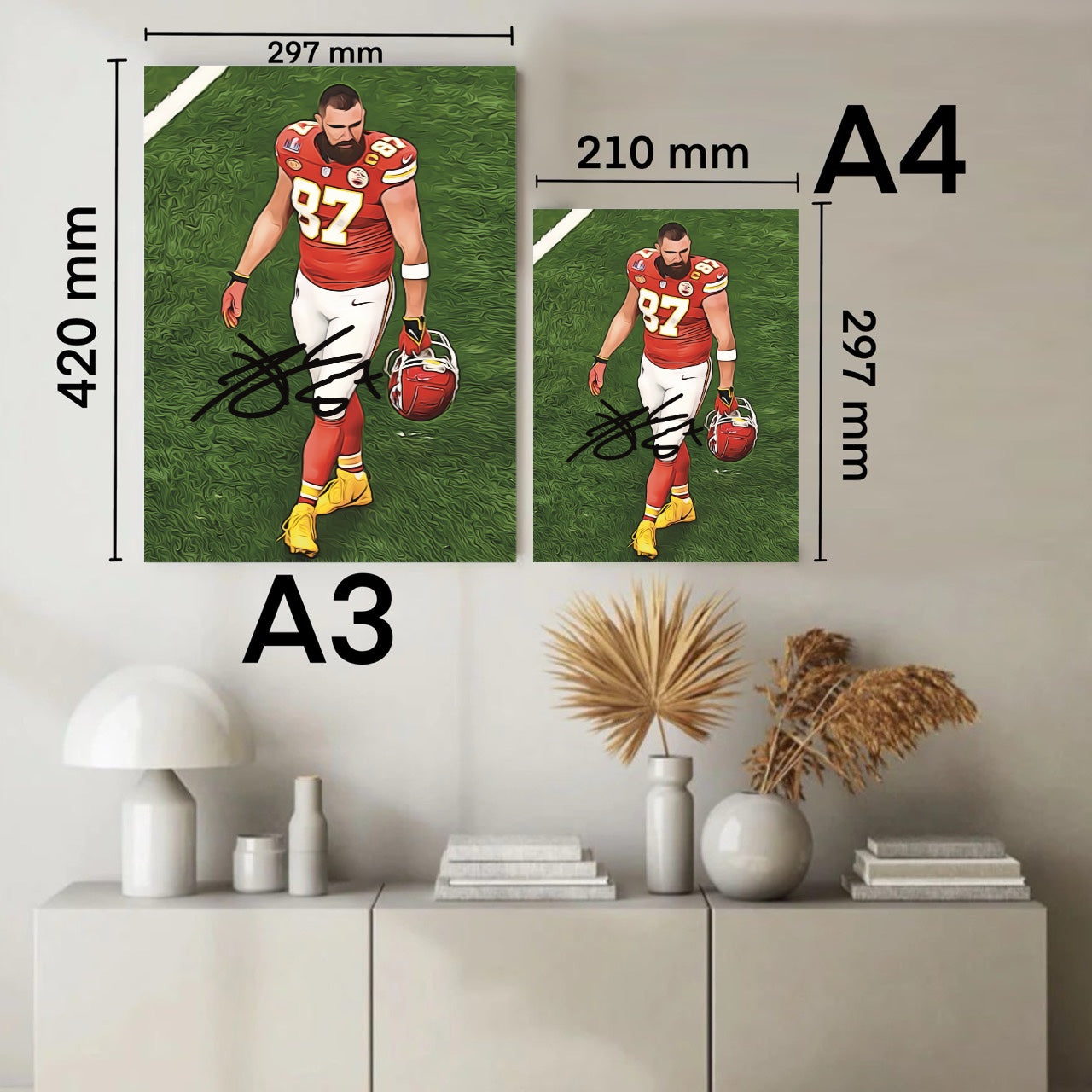 Travis Kelce Kansas City Chiefs Autografo Signature Series NFL SUPERBOWL