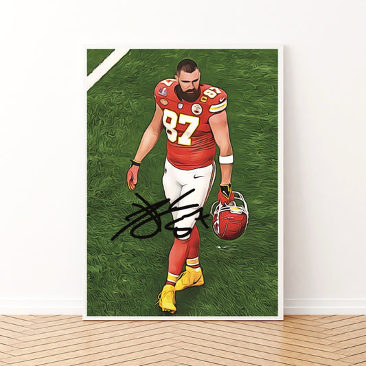 Travis Kelce Kansas City Chiefs Autografo Signature Series NFL SUPERBOWL