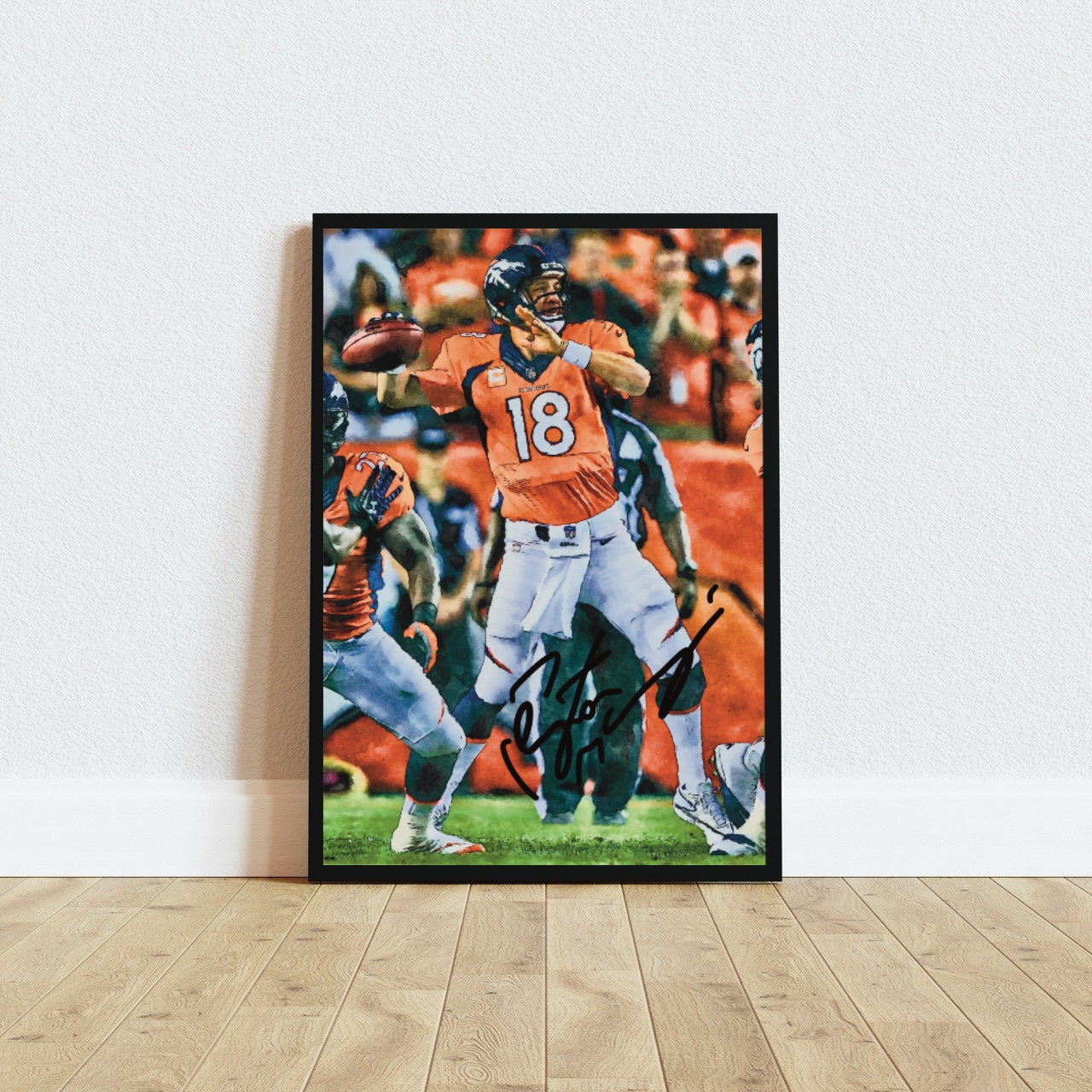 Payton Manning Denver Broncos Autografo Signature Series NFL SUPERBOWL