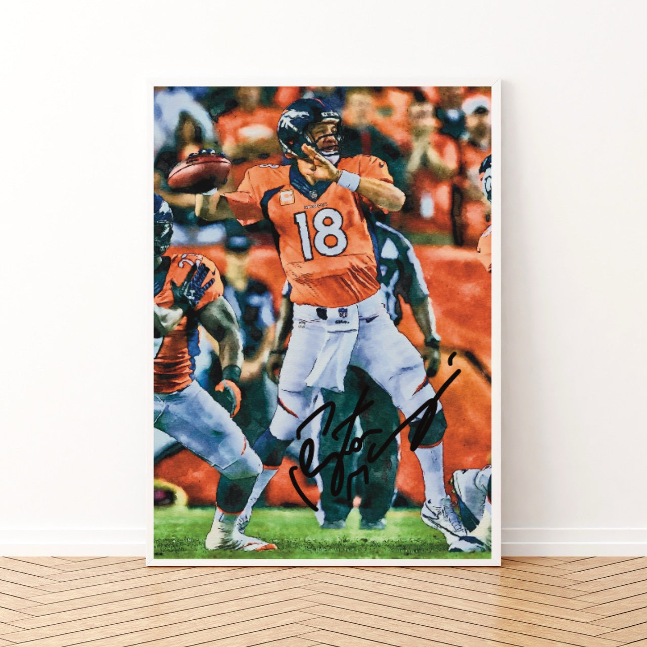 Payton Manning Denver Broncos Autografo Signature Series NFL SUPERBOWL