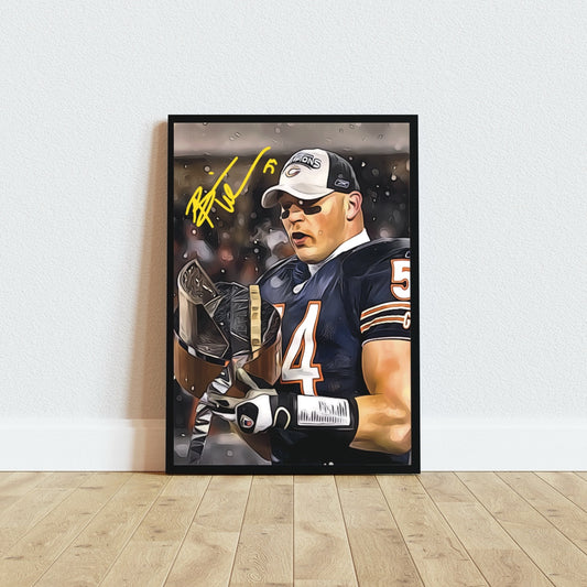 Brian Urlacher Chicago Bears NFC Championship 2006 Autografo Signature Series NFL