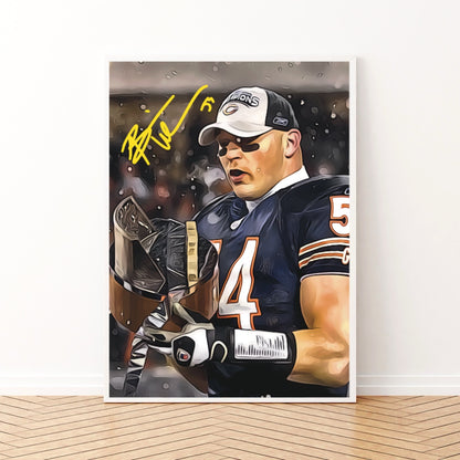 Brian Urlacher Chicago Bears NFC Championship 2006 Autografo Signature Series NFL