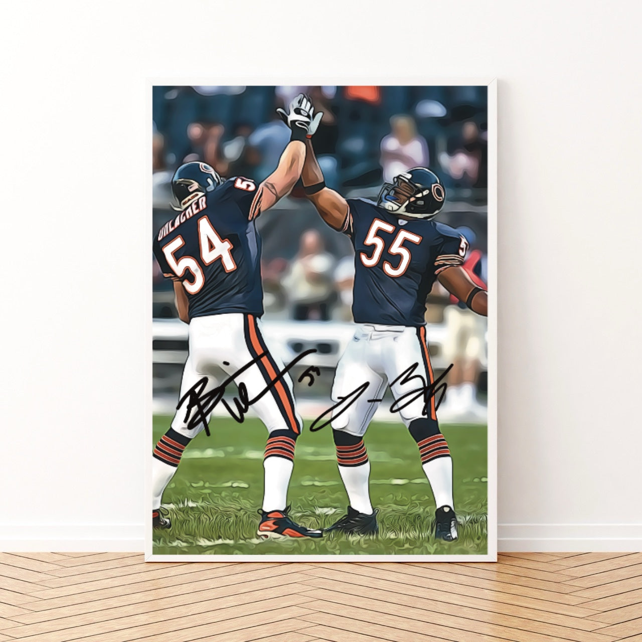 Brian Urlacher & Lance Briggs Chicago Bears Autografo Signature Series NFL