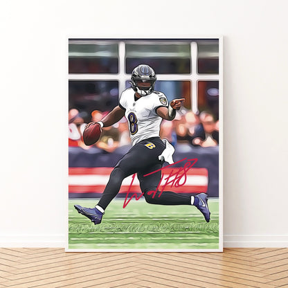 Lamar Jackson Baltimore Ravens MVP Autografo Signature Series NFL Road To Super Bowl