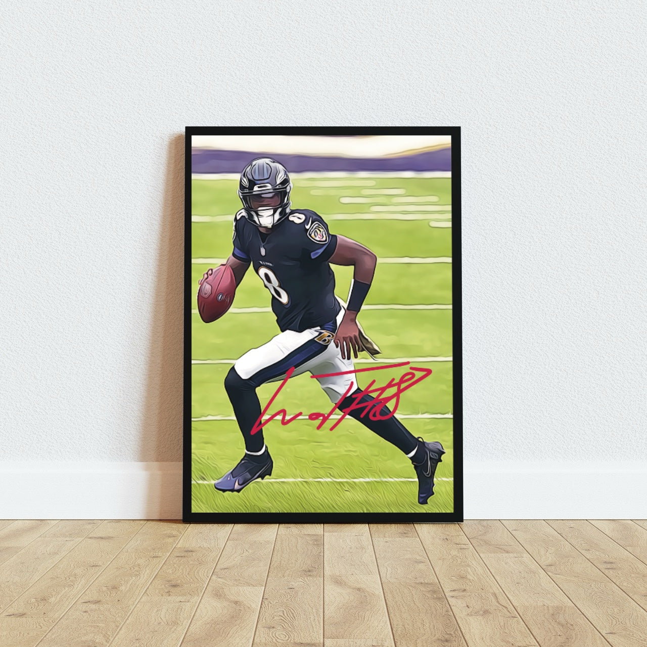 Lamar Jackson Baltimore Ravens MVP Autografo Signature Series NFL