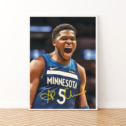 Anthony Edwards Minnesota Timberwolves Autografo Signature Series NBA