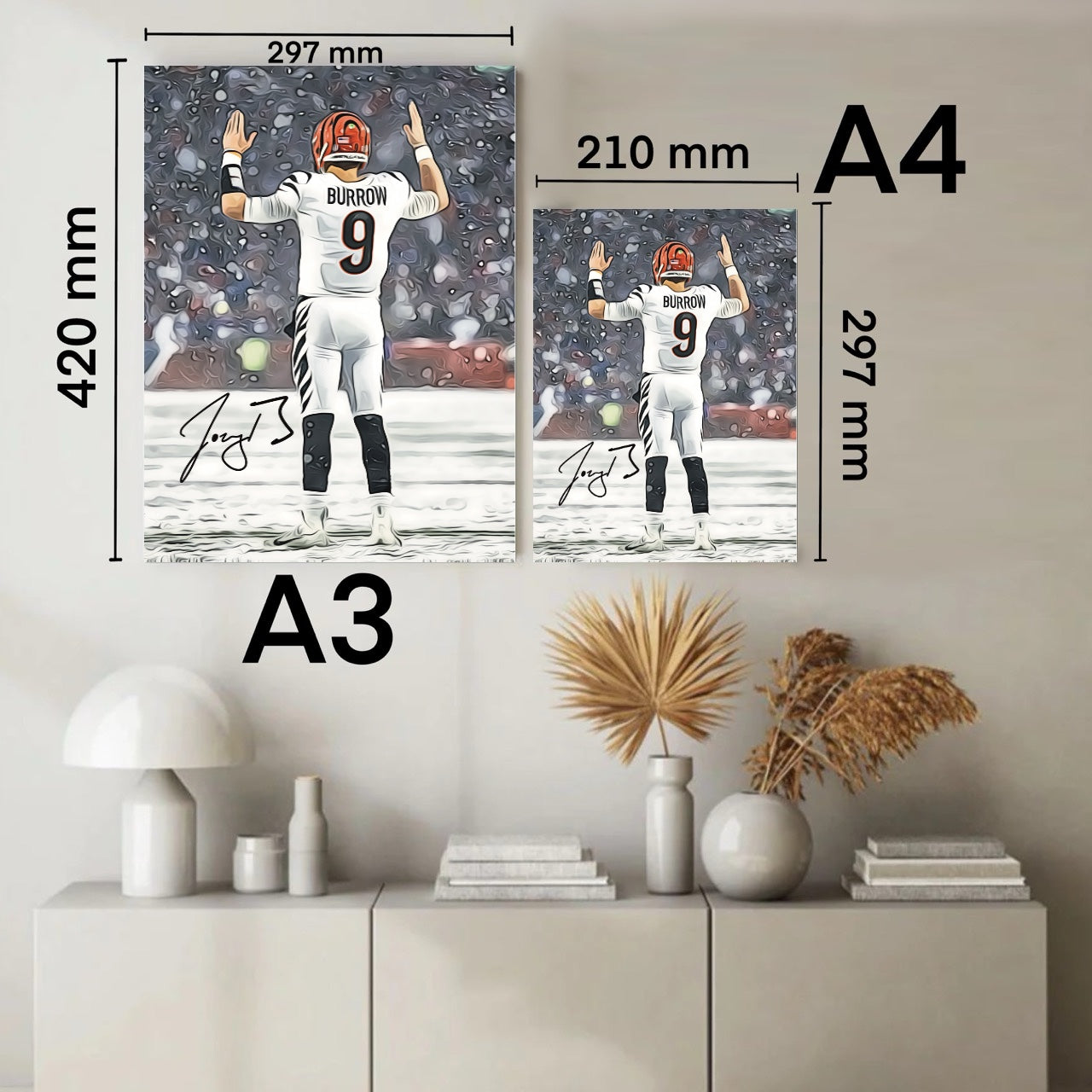 Joe Burrow Cincinnati Bengals Iconic Snow Game Autografo Signature Series NFL SUPERBOWL