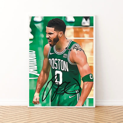 Jayson Tatum Boston Celtics Autografo Signature Series Icon NBA FINALS 2024