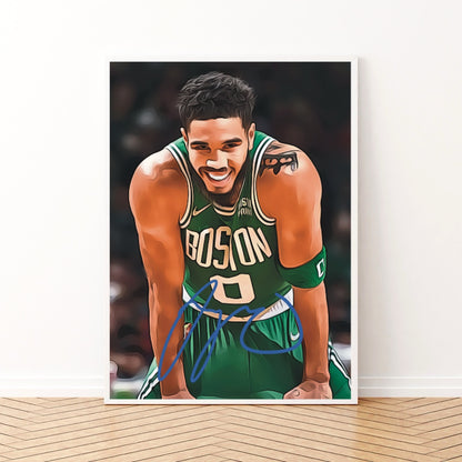 Jayson Tatum Boston Celtics Autografo Signature Iconic Series Icon NBA FINALS 2024