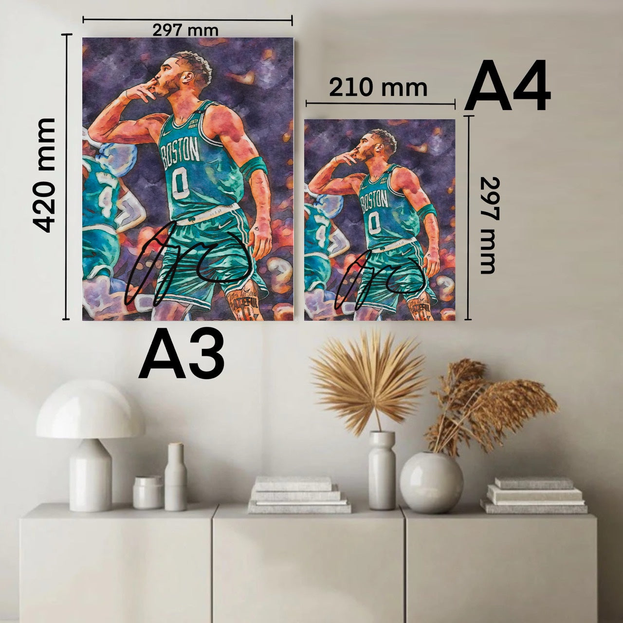 Jayson Tatum Boston Celtics Autografo Signature Series Icon NBA FINALS 2024 Vs Dallas