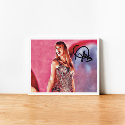 Taylor Swift Autografo Signature Series Music Pop Pink Edition