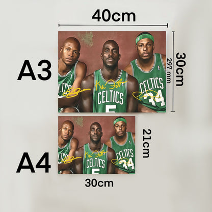 Kevin Garnett - Paul Pierce & Ray Allen Boston Celtics Trio Autografo Signature Series Icon Edition