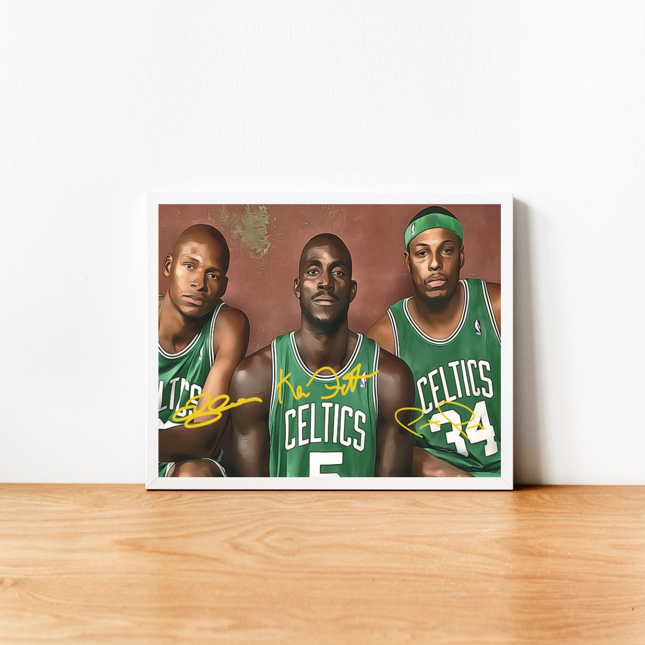 Kevin Garnett - Paul Pierce & Ray Allen Boston Celtics Trio Autografo Signature Series Icon Edition