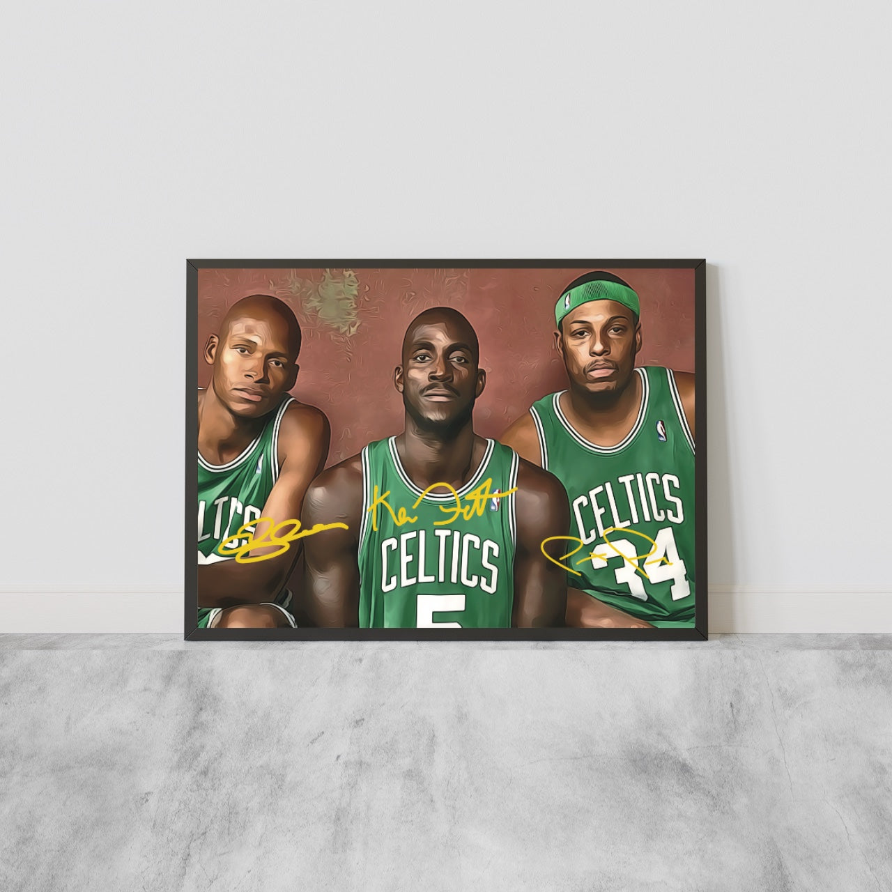 Kevin Garnett - Paul Pierce & Ray Allen Boston Celtics Trio Autografo Signature Series Icon Edition