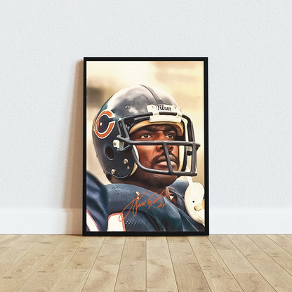 Walter Payton Chicago Bears Hall Of Fame NFC Autografo Signature Series NFL