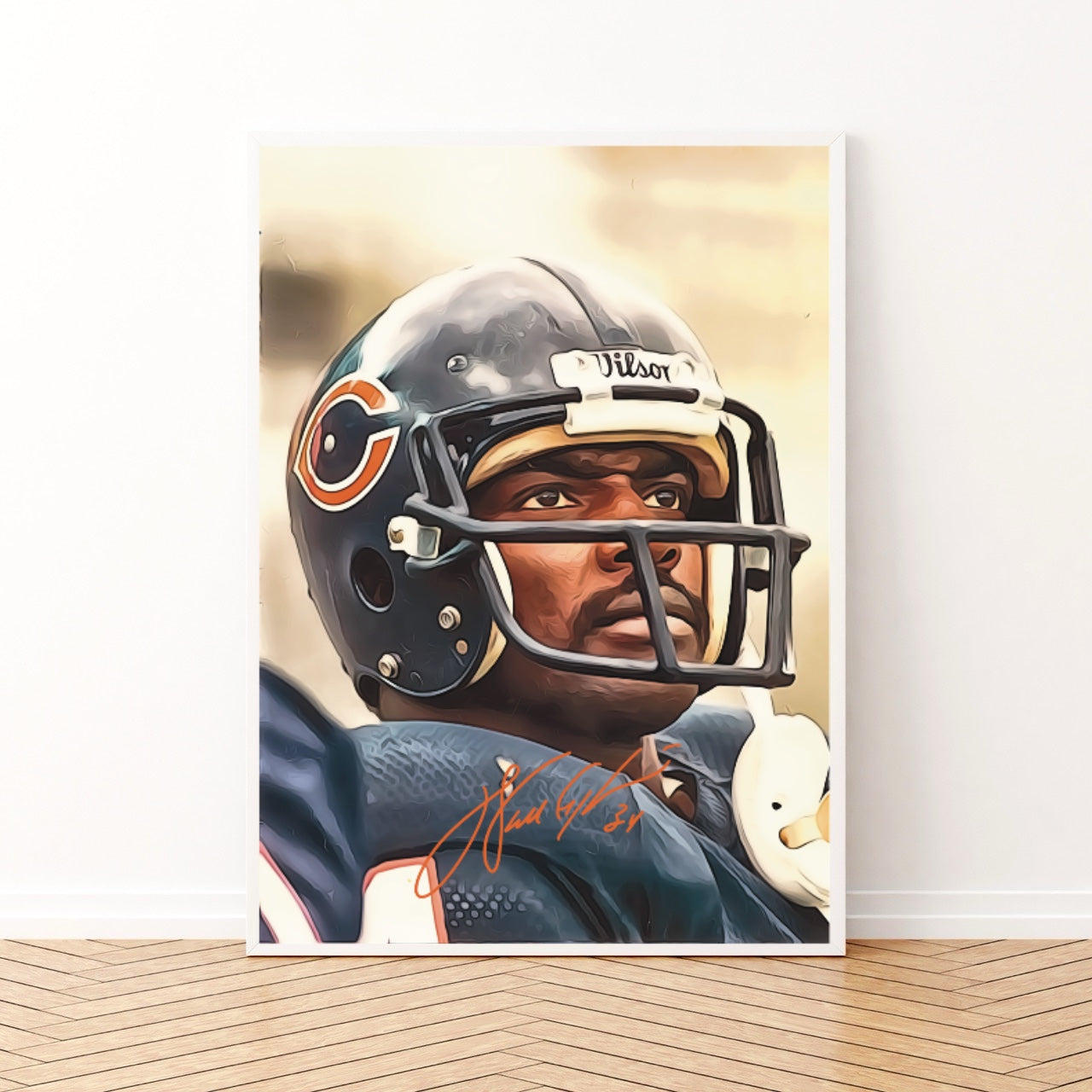 Walter Payton Chicago Bears Hall Of Fame NFC Autografo Signature Series NFL