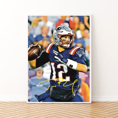 Tom Brady New England Patriots Autografo Signature Series NFL