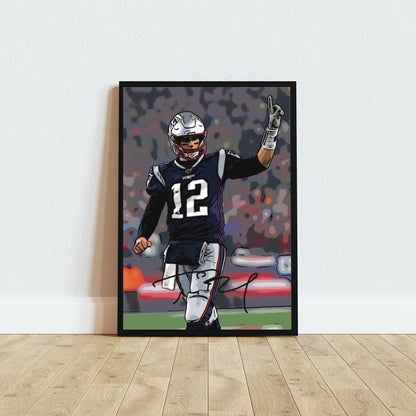 Tom Brady New England Patriots Autografo Signature ICONIC Series NFL