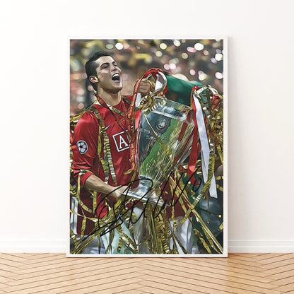 Cristiano Ronaldo CR7 Manchester United Champions League Final Vs Chelsea 2007 Autografo Signature Series Premier League