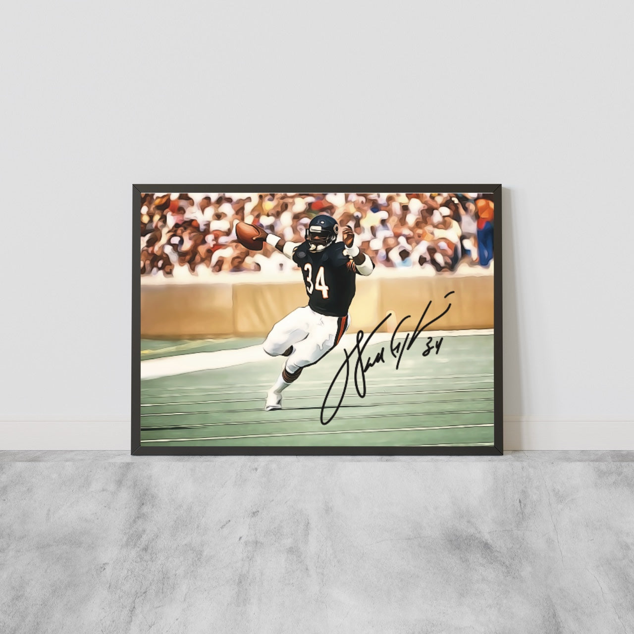 Walter Payton Chicago Bears Hall Of Fame NFC Autografo Signature ICON Series NFL