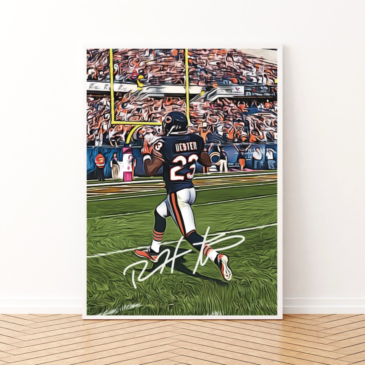 Devin Hester Chicago Bears Hall Of Fame NFC Autografo Signature Series NFL