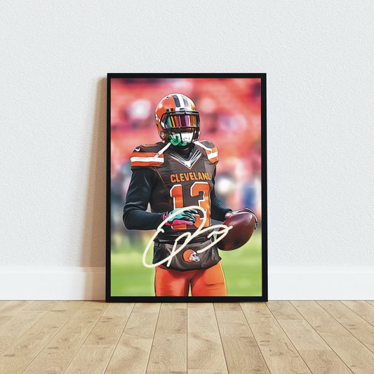 Odell Beckham Cleveland Browns Autografo Signature Series NFL