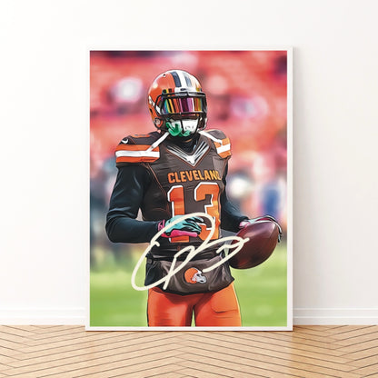 Odell Beckham Cleveland Browns Autografo Signature Series NFL