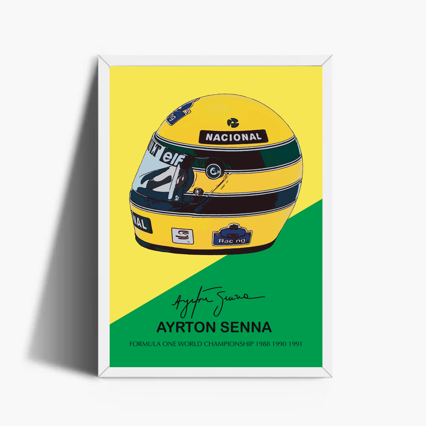 Ayrton Senna Casco Autografo