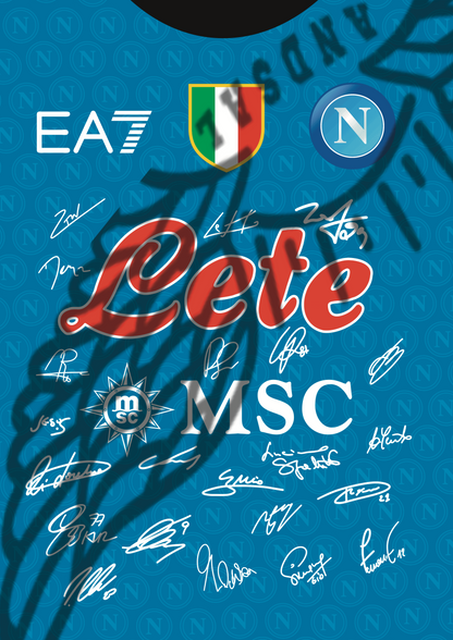 Napoli Campione D’Italia 2023 Signature Jersey poster