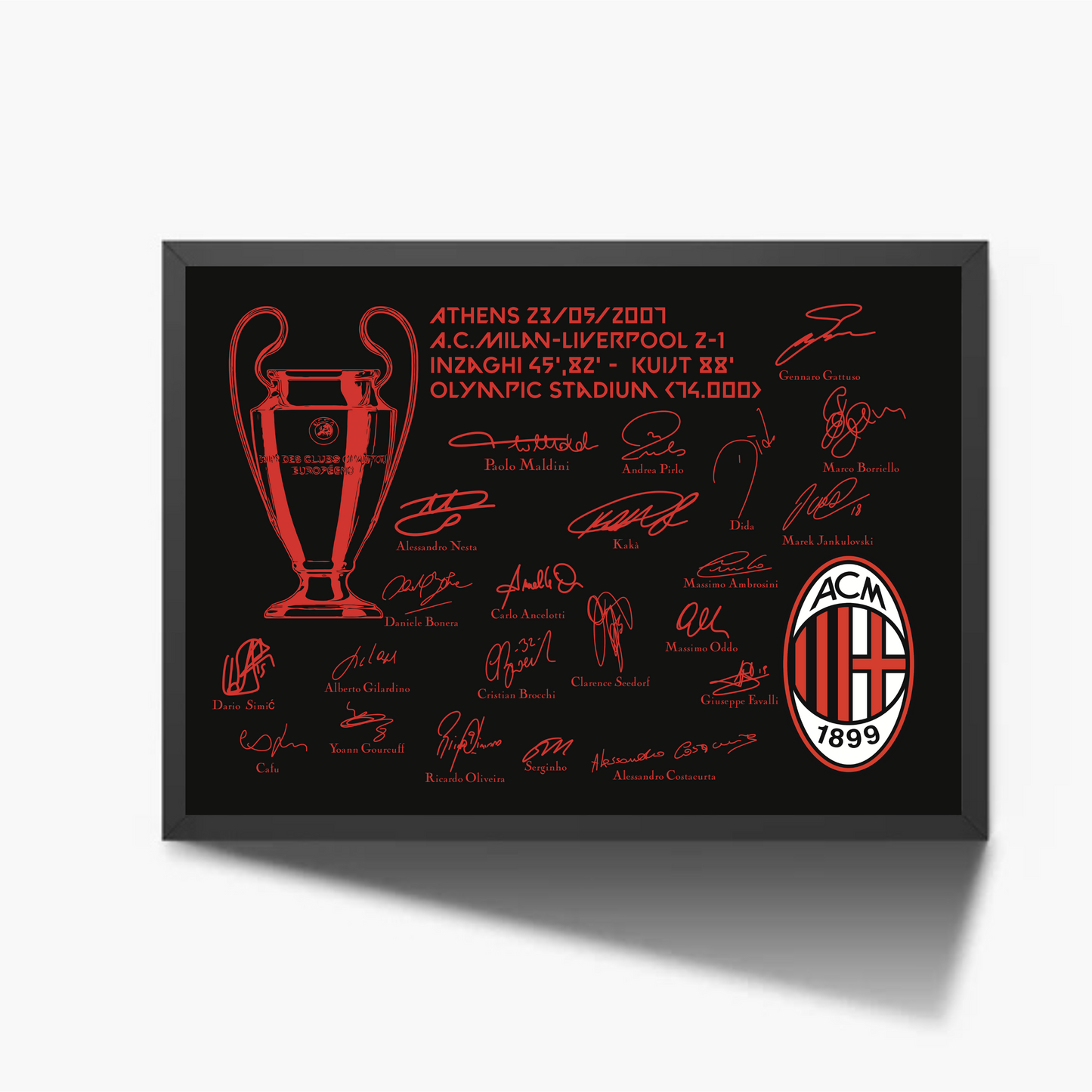 A.C.Milan Champions League 2007 Athens Signature