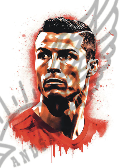 Cristiano Ronaldo Portogallo CR7 Stampa Grafica