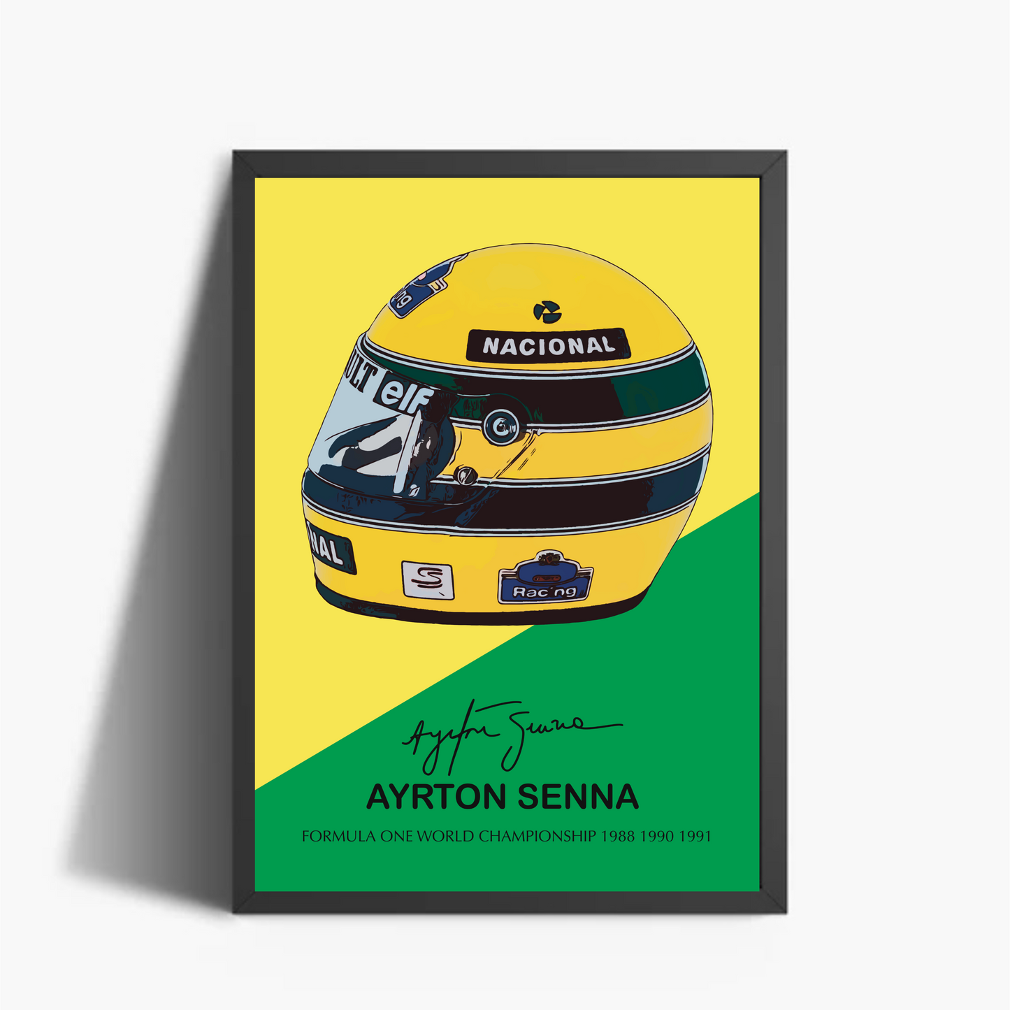 Ayrton Senna Casco Autografo