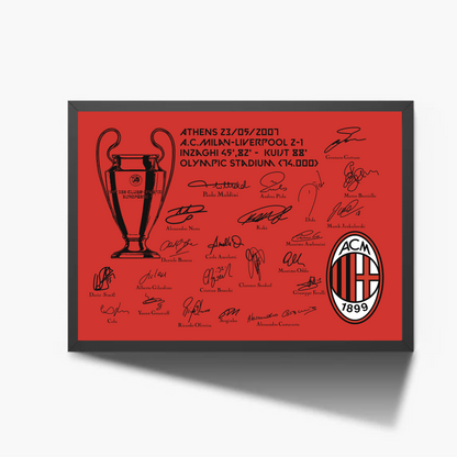 A.C.Milan Champions League 2007 Athens Signature