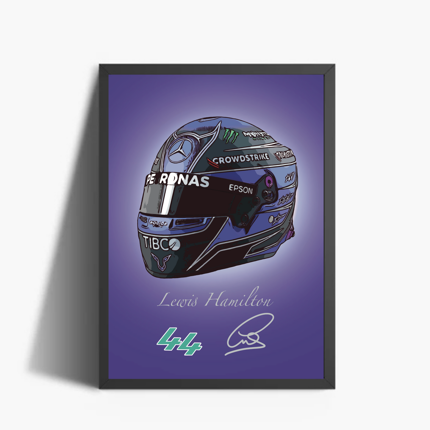 Lewis Hamilton Casco Autografo