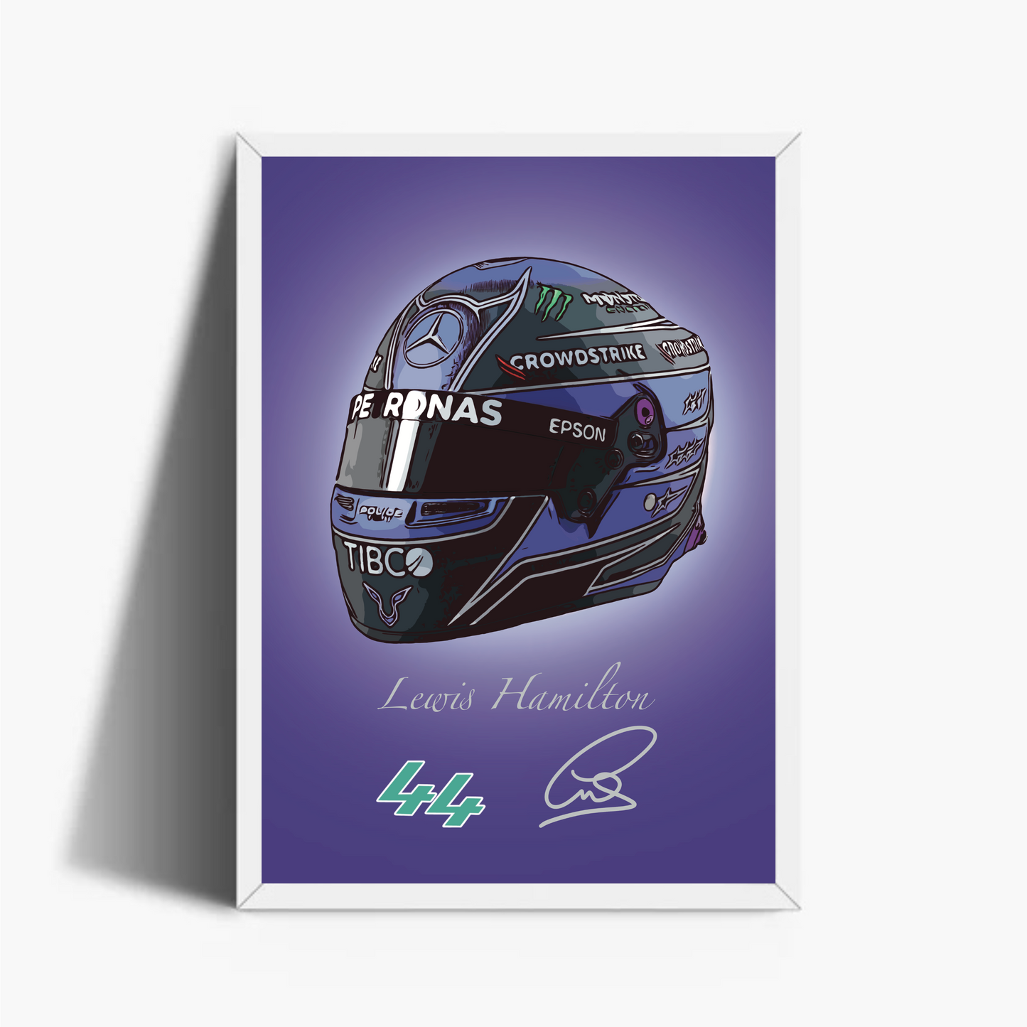 Lewis Hamilton Casco Autografo