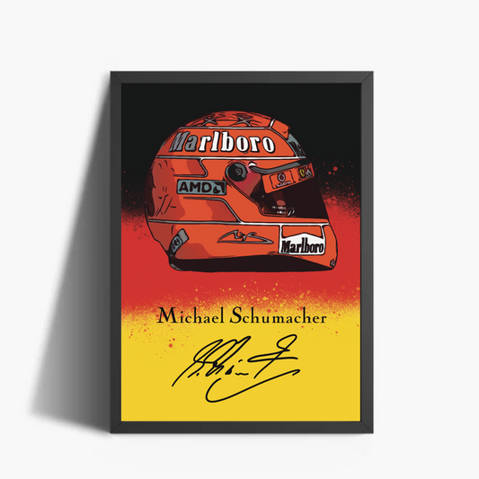 Michael Schumacher Casco Autografo