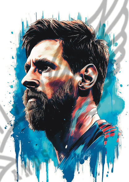 Lionel Messi Barça Stampa Grafica