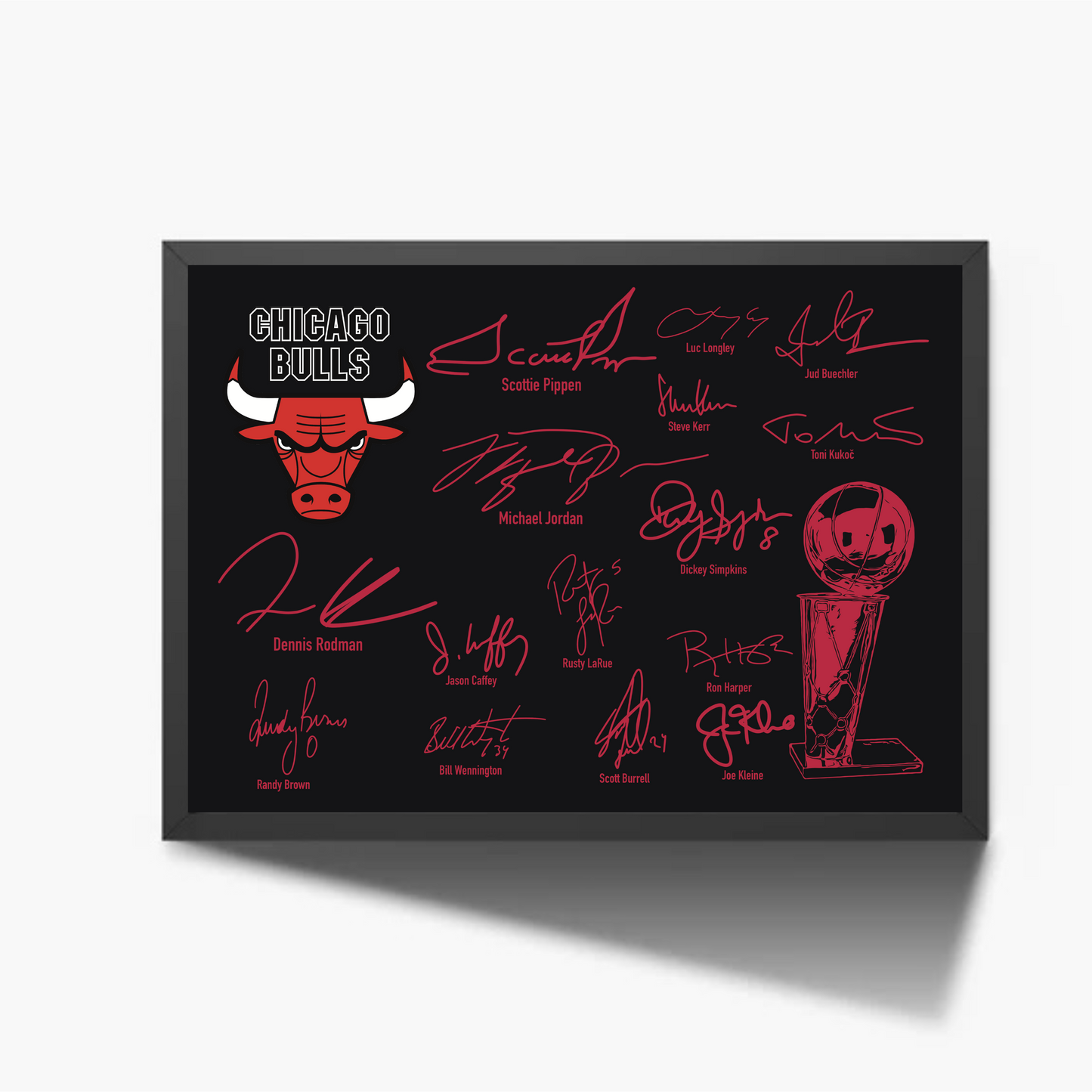 CHICAGO BULLS 1998 NBA CHAMPIONS Signature TEAM