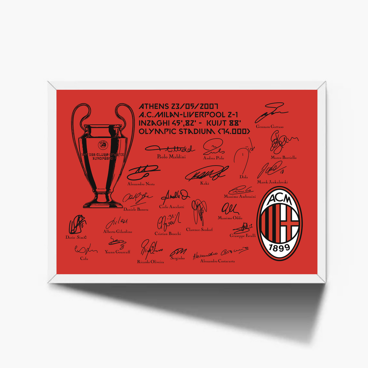 A.C.Milan Champions League 2007 Athens Signature