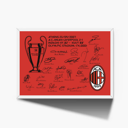 A.C.Milan Champions League 2007 Athens Signature