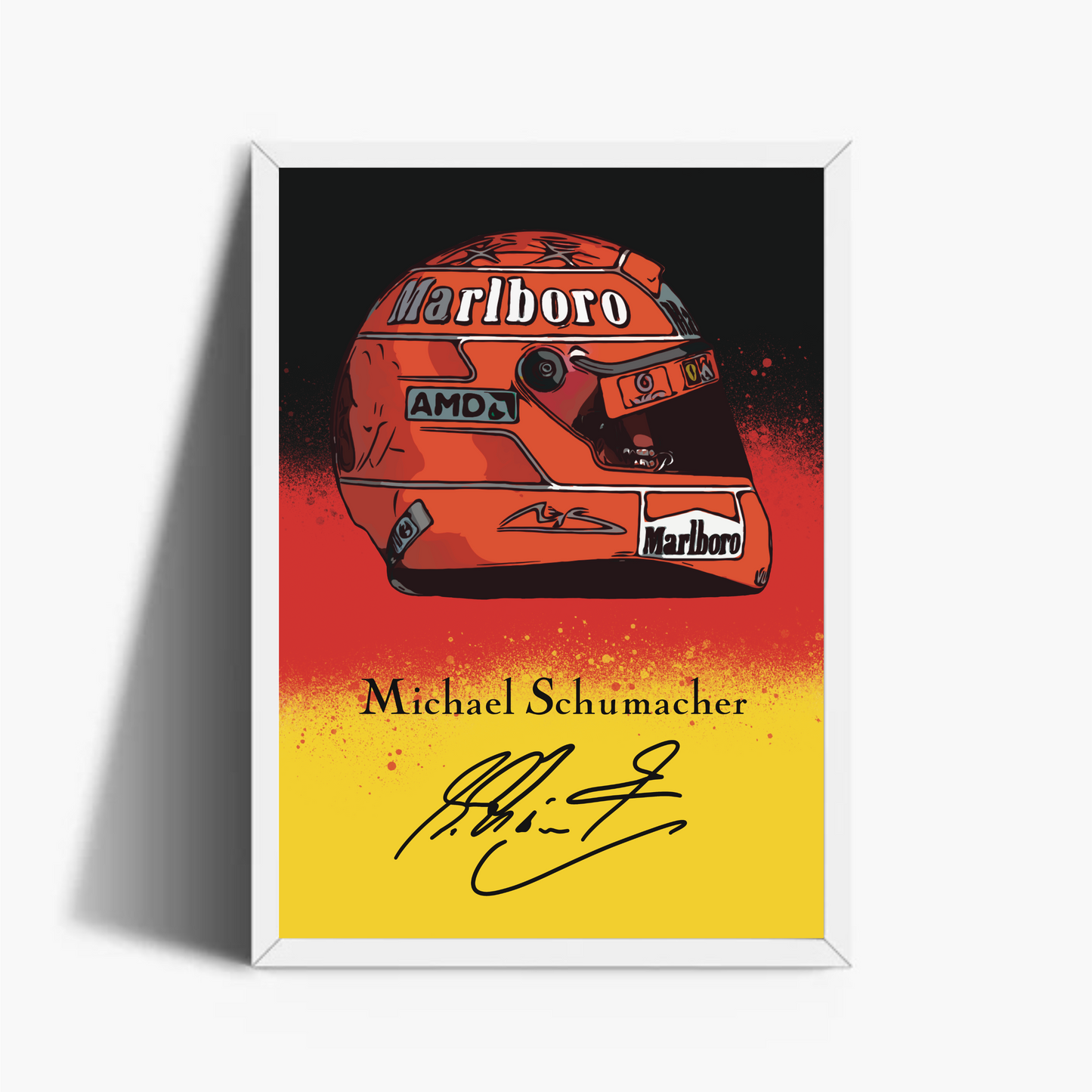 Michael Schumacher Casco Autografo