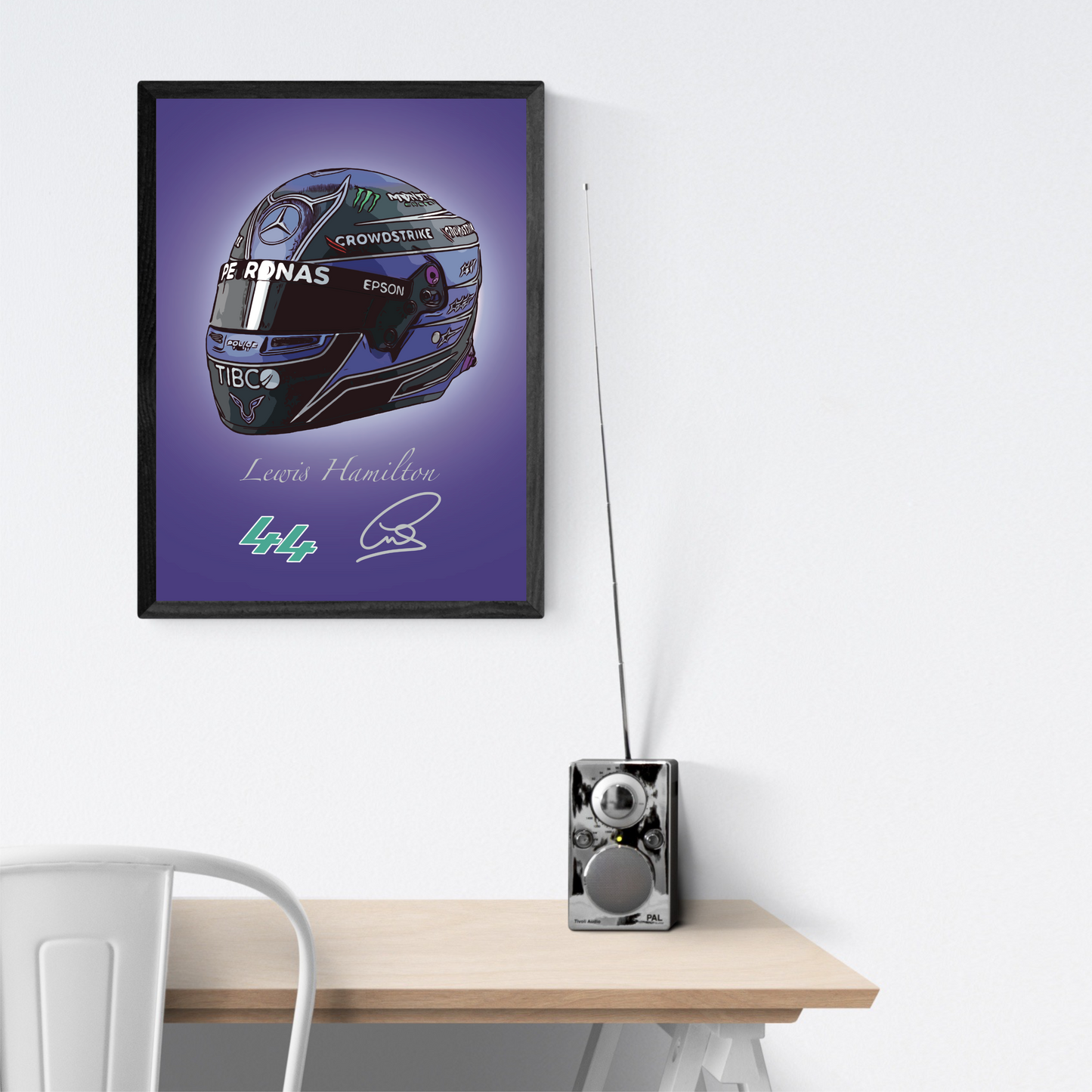 Lewis Hamilton Casco Autografo