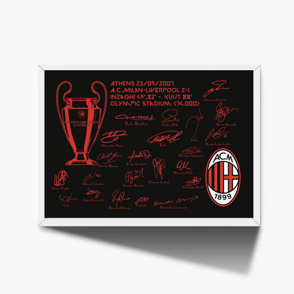 A.C.Milan Champions League 2007 Athens Signature